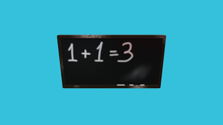 Blackboard 3D Model