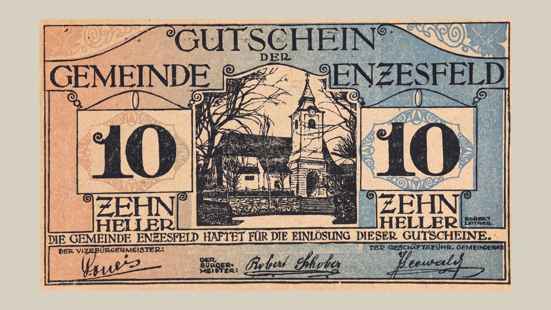 Notgeld Enzesfeld — Sketchfab embed 3D viewer