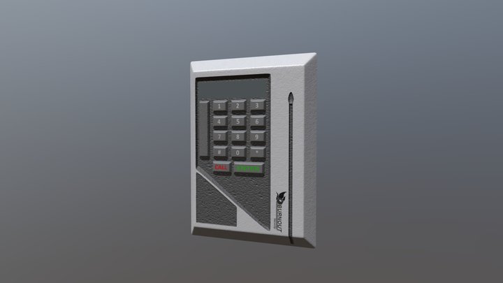 Security Keypad 3D Model