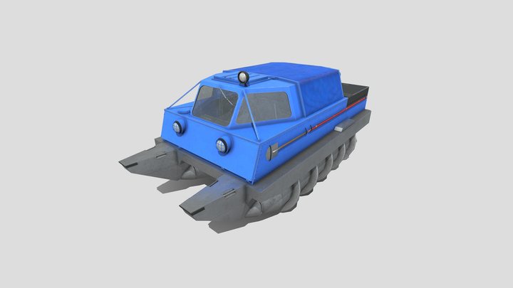 Zil 2906 Soviet all-terrain vehicle 3D Model