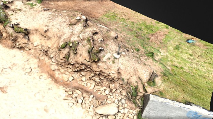 Dolmen de la Pointe des Chats Île de Groix 3D Model