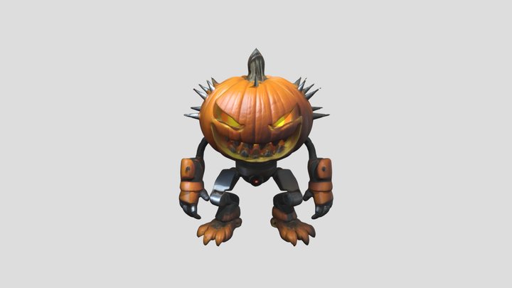 Pumpkin Bot 3D Model