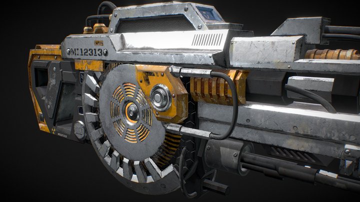Sci Fi Rifle 3D Model