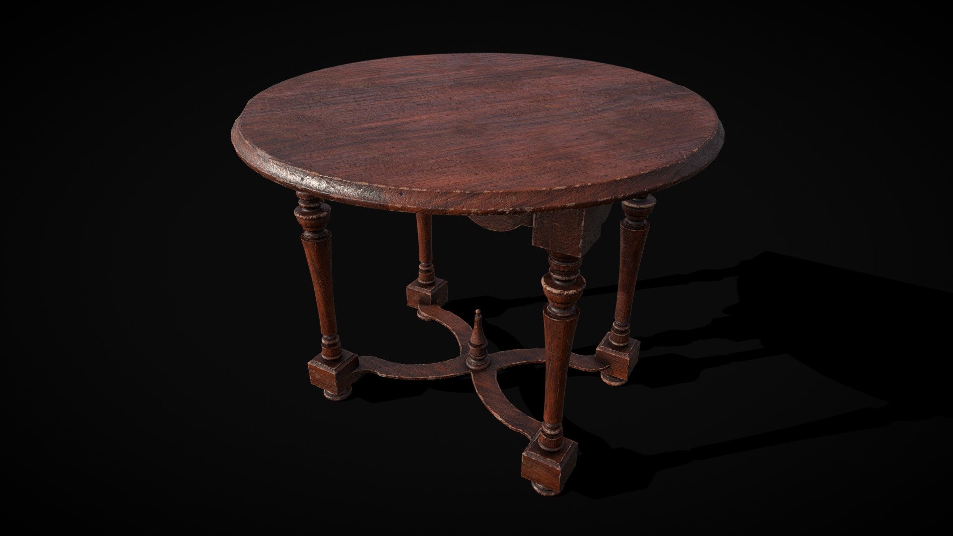 Quality Medieval Elegant Round Table Buy Royalty Free 3d Model By