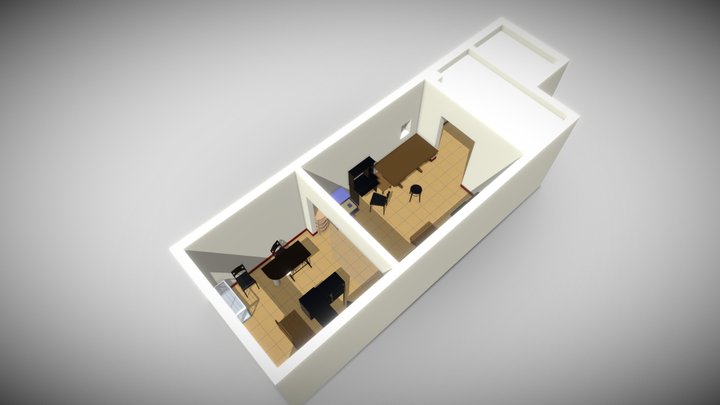 Local Comercial Low Poly 3D Model