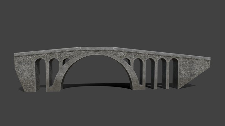 Stone Bridge 3D Model