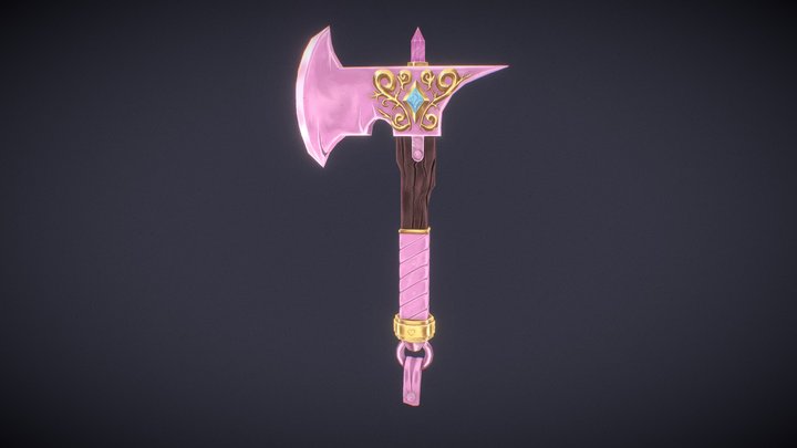 [Student Work] Magical girl axe 3D Model