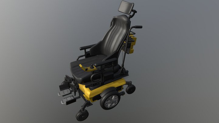 Electronic Wheelchair 3D Model