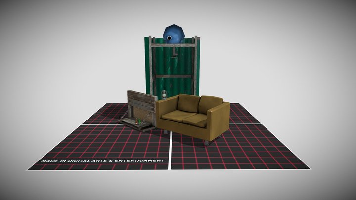 Scene 5 Props - Forest Loner 3D Model