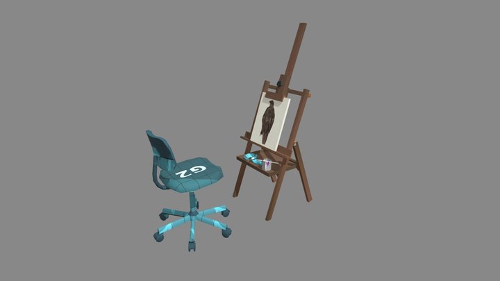 Grandma's House - Unwrap 2 More detailed props 3D Model