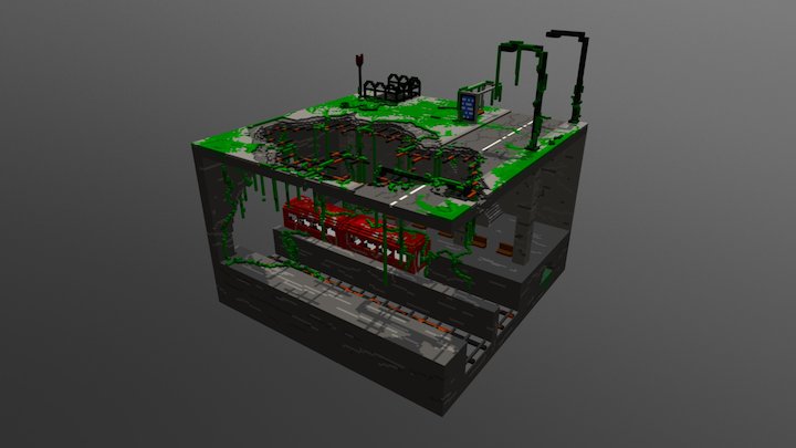 Subway. 3D Model