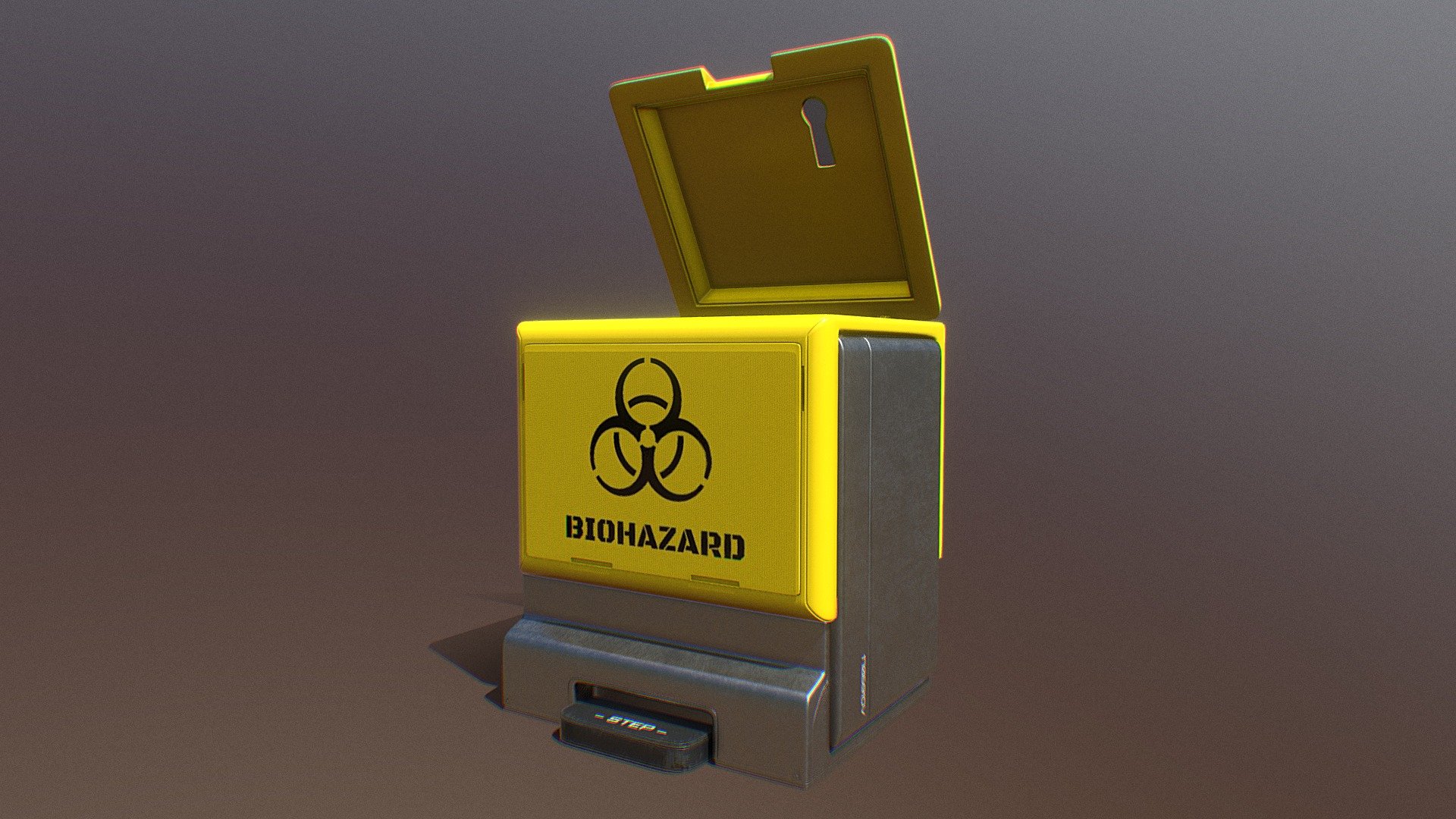 Biohazard Medical Waste Download Free 3D model by rgrbzrr [388e241] Sketchfab
