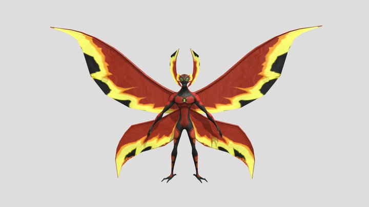 Ultimate Big Chill | Ben 10 Ultimate Alien 3D Model