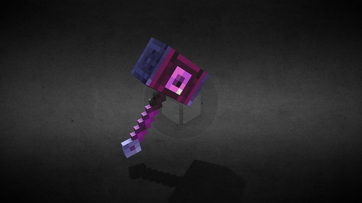 Gravity Hammer - Minecraft Dungeons 3D Model 3D Model