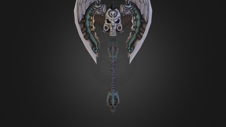 Skull Axe 3D Model