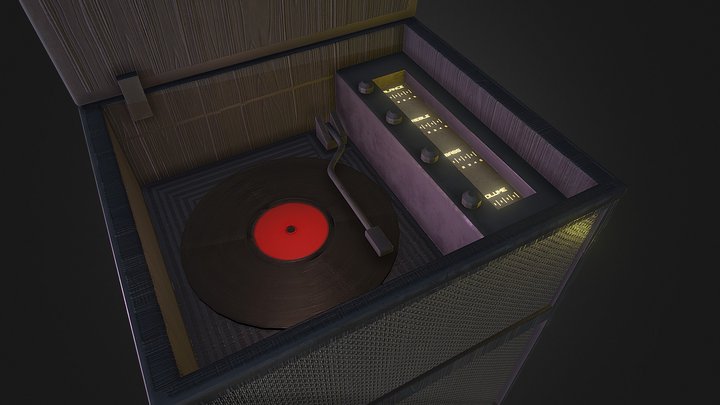 Record Player 3D Model