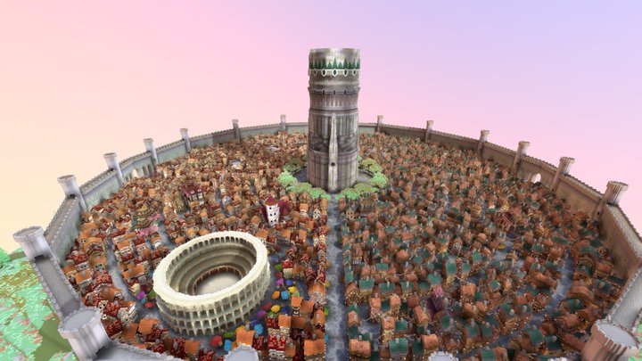 The City of Orario (DanMachi) - by Varuna 3D Model