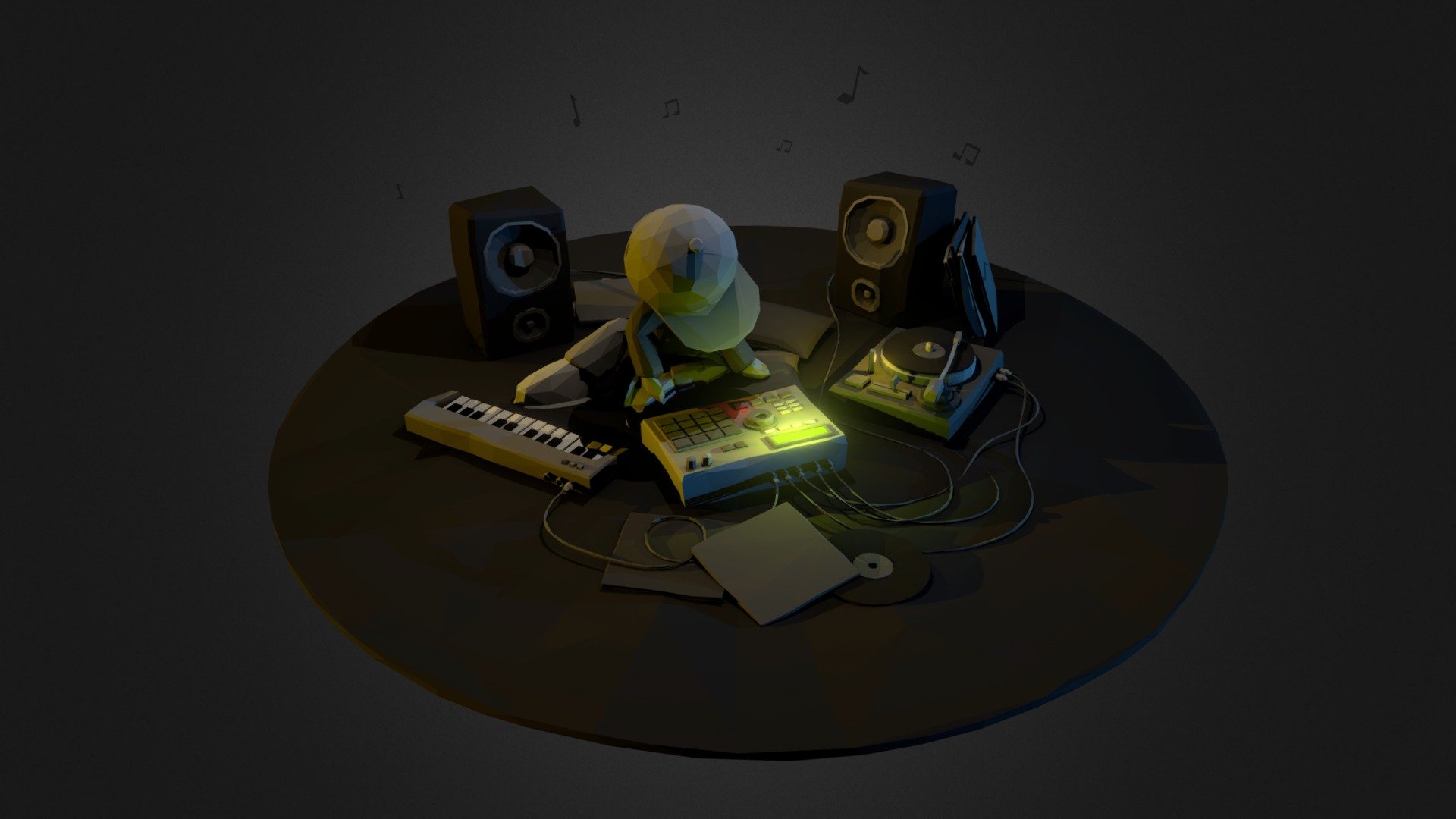 building beats - 3D model by 100drips (@thecali) [3890fc3] - Sketchfab