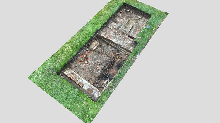 Stourhead Walled Garden Trench 5 October 3D Model