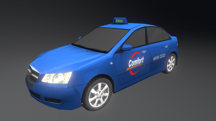 Singapore Vehicle Comfortcab 3D Model
