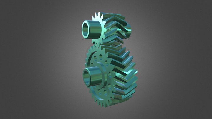 Herringbone Gears 3D Model