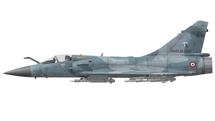 Mirage 2000-5F – Kostenloses 3D-Modell STL