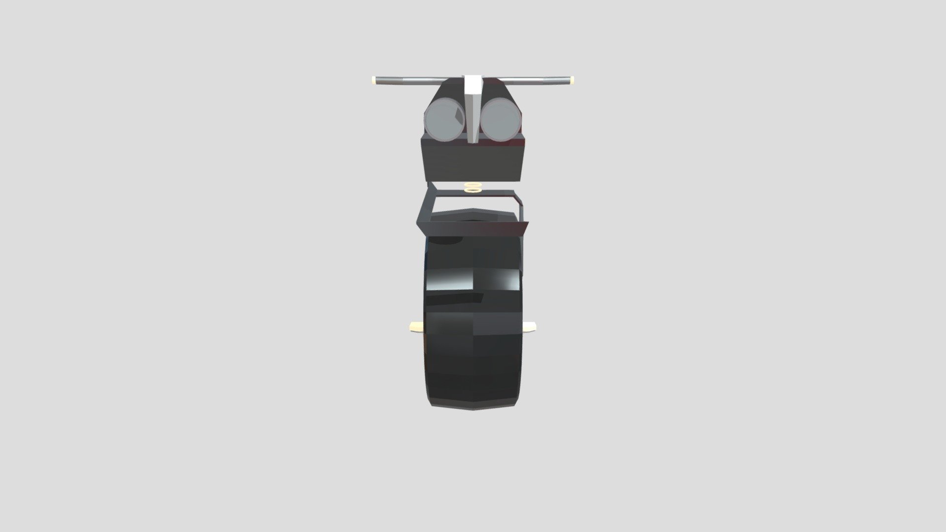 Monocycle Minimalist Lowpoly