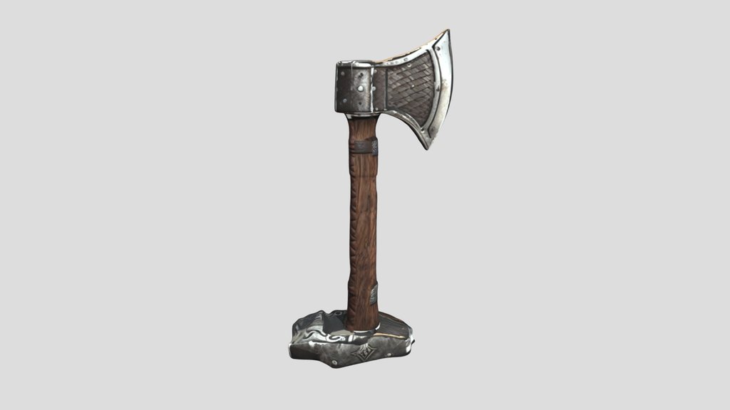 Viking Axe — 3D Model | Game Ready | PBR Texture