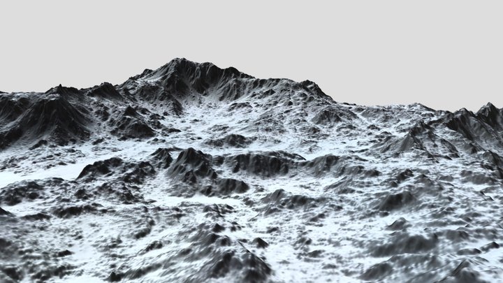 snowy mountain 3D Model