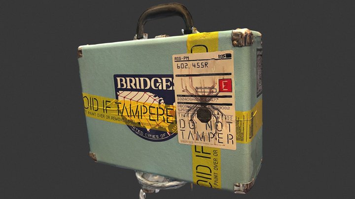 Customized Portable Record Player 3D Model