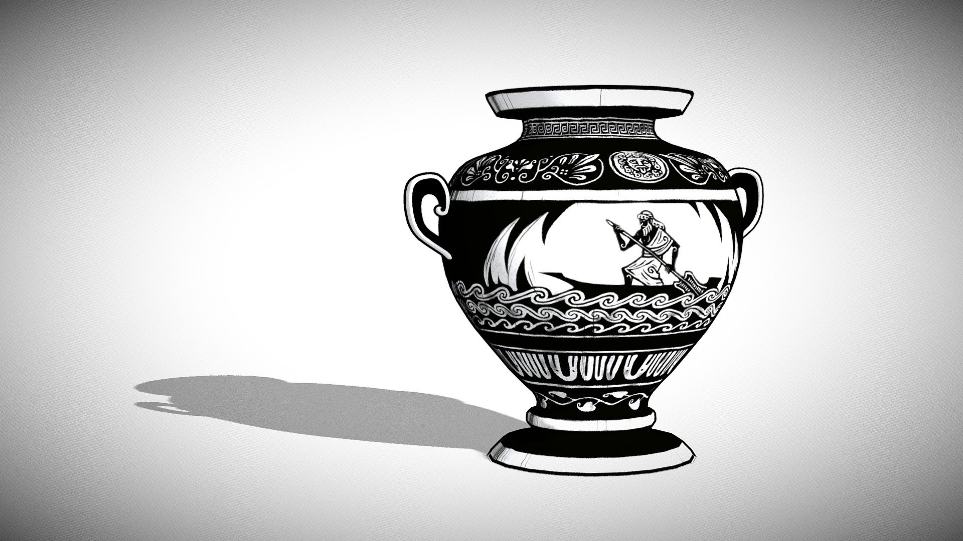 Charon's vase - based on an old inktober drawing