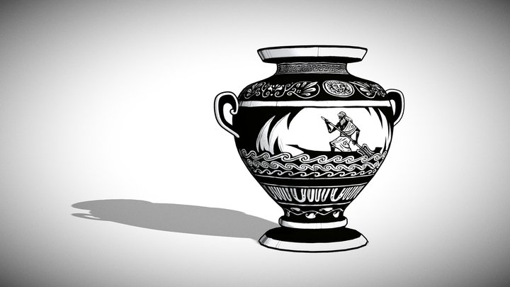 Charon's vase - based on an old inktober drawing 3D Model