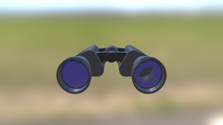 Binoculars Textured 3D Model
