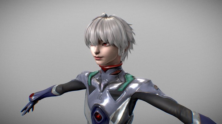 Kaworu Nagisa from Neon Genesis Evangelion 3D Model