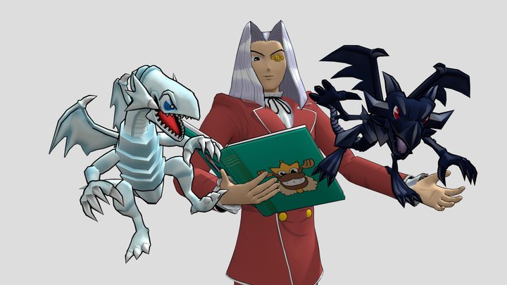 Maximillion Pegasus with Blue and Red Eyes 3D Model