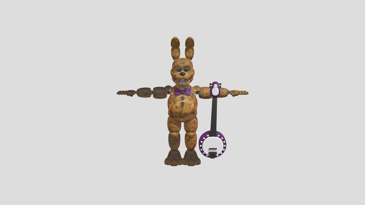 Minigame Springlock SpringBonnie By EggnogSFM 3D Model