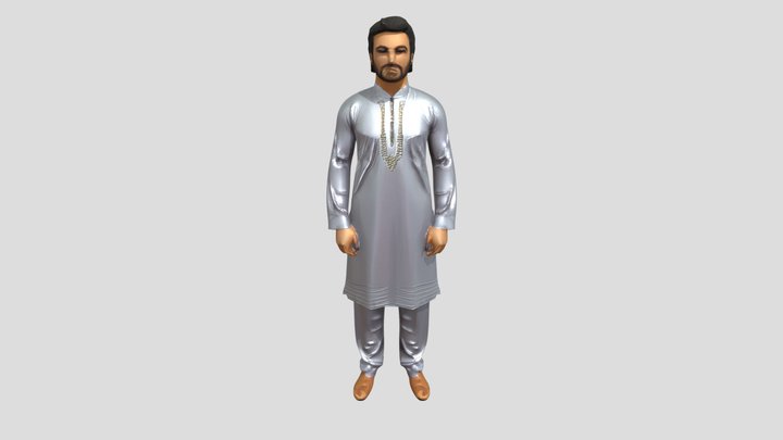 pakistani salwar kameez – Kostenloses 3D-Modell STL