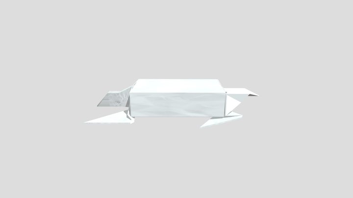 Origami Turtle 3D Model