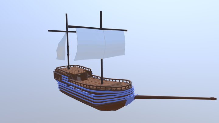 Pirate Ship v2 3D Model