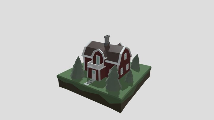 Swedish House 3D Model