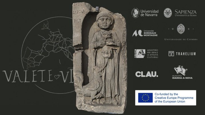 Épitaphe de la fille de Laetus (117-138 p.C.) 3D Model