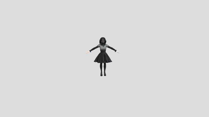 Wednesday Addams 3D Model
