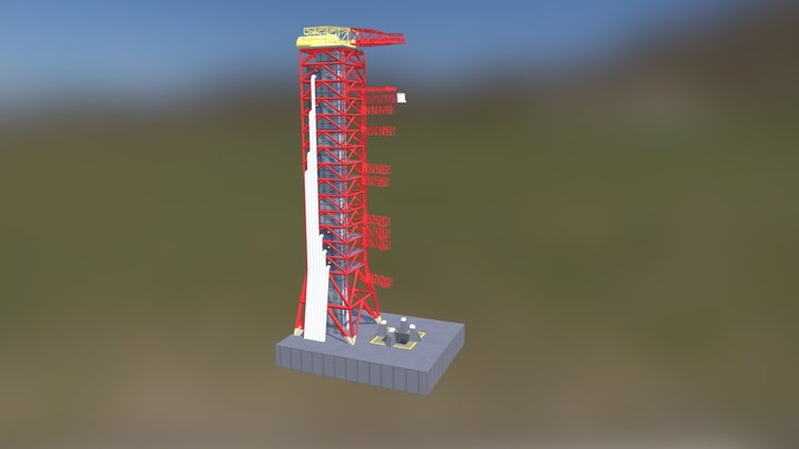 Tracks: Sci-fi Pack - Launch Pad 3D Model