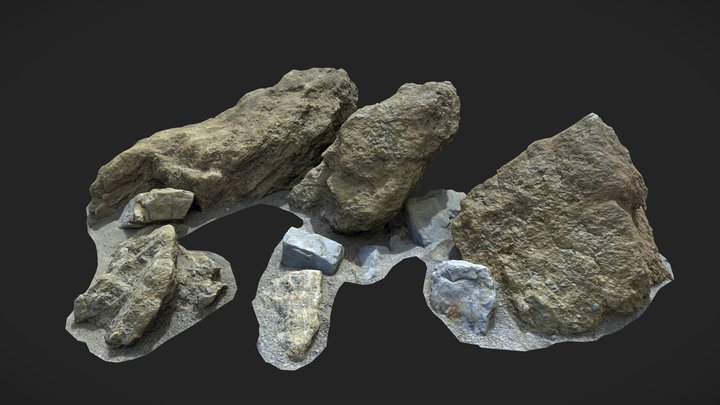 Beach Stone Rocks Scan – Modello 3D gratuito STL