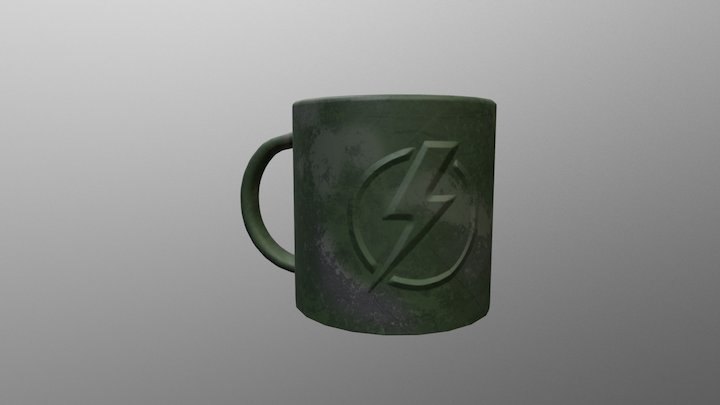 Military mug cup 3D Model