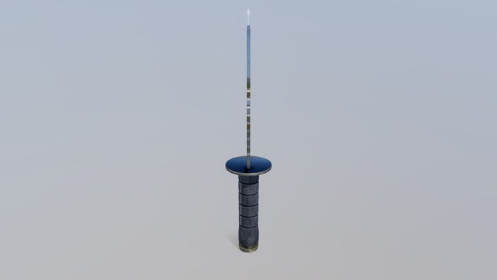 Combat Knife Game Asset 3D Model