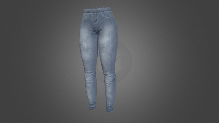 Skinny Jeans 3D Model