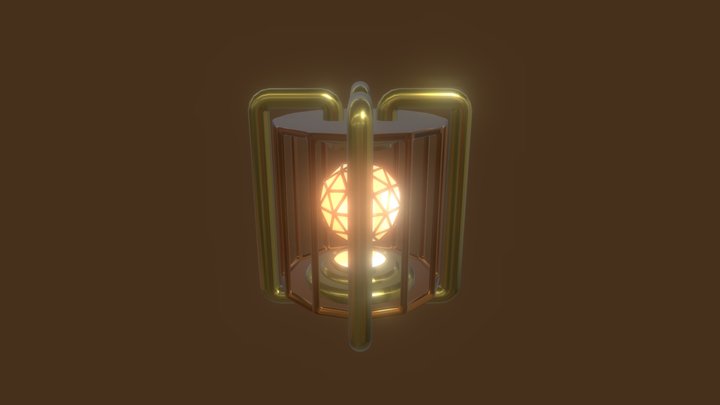 Steampunk Energy Core 3D Model