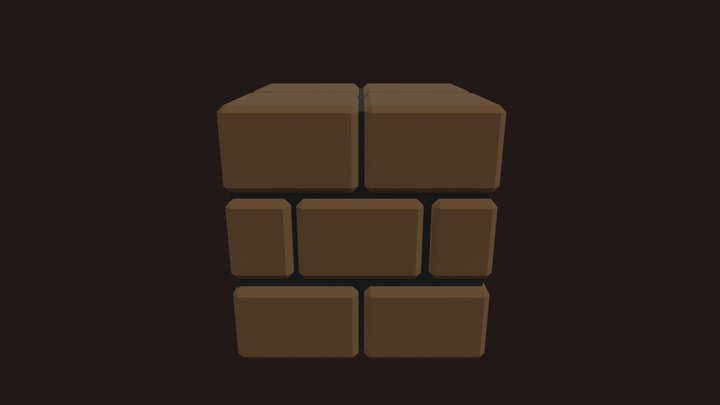 Mario bros block 3D Model
