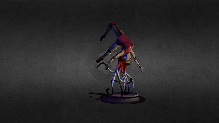 Octobat girl 3D Model